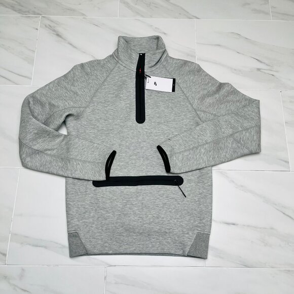 Nike Sportswear Tech Fleece 1/2-Zip 'Gray Black' FB7998-063 Size S Tall - Picture 1 of 4